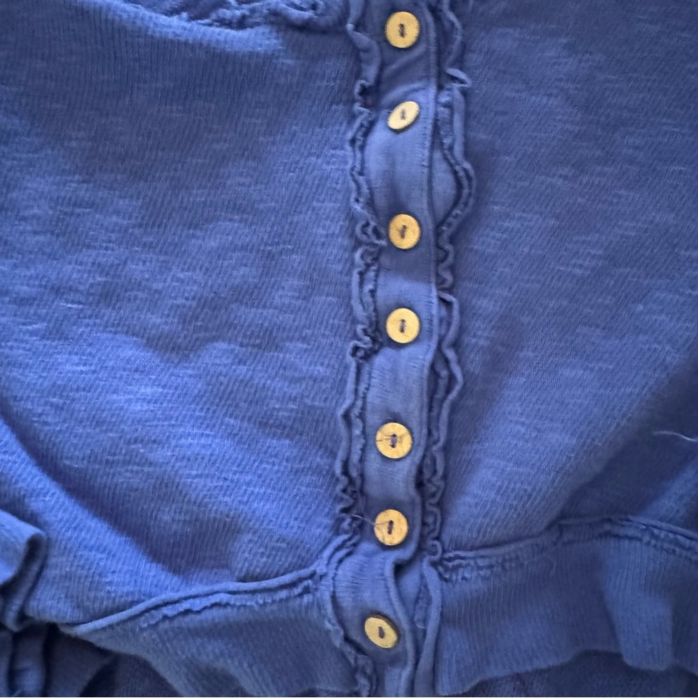 FREE PEOPLE Golden‎ Road Button Front Top - Picture 3 of 7